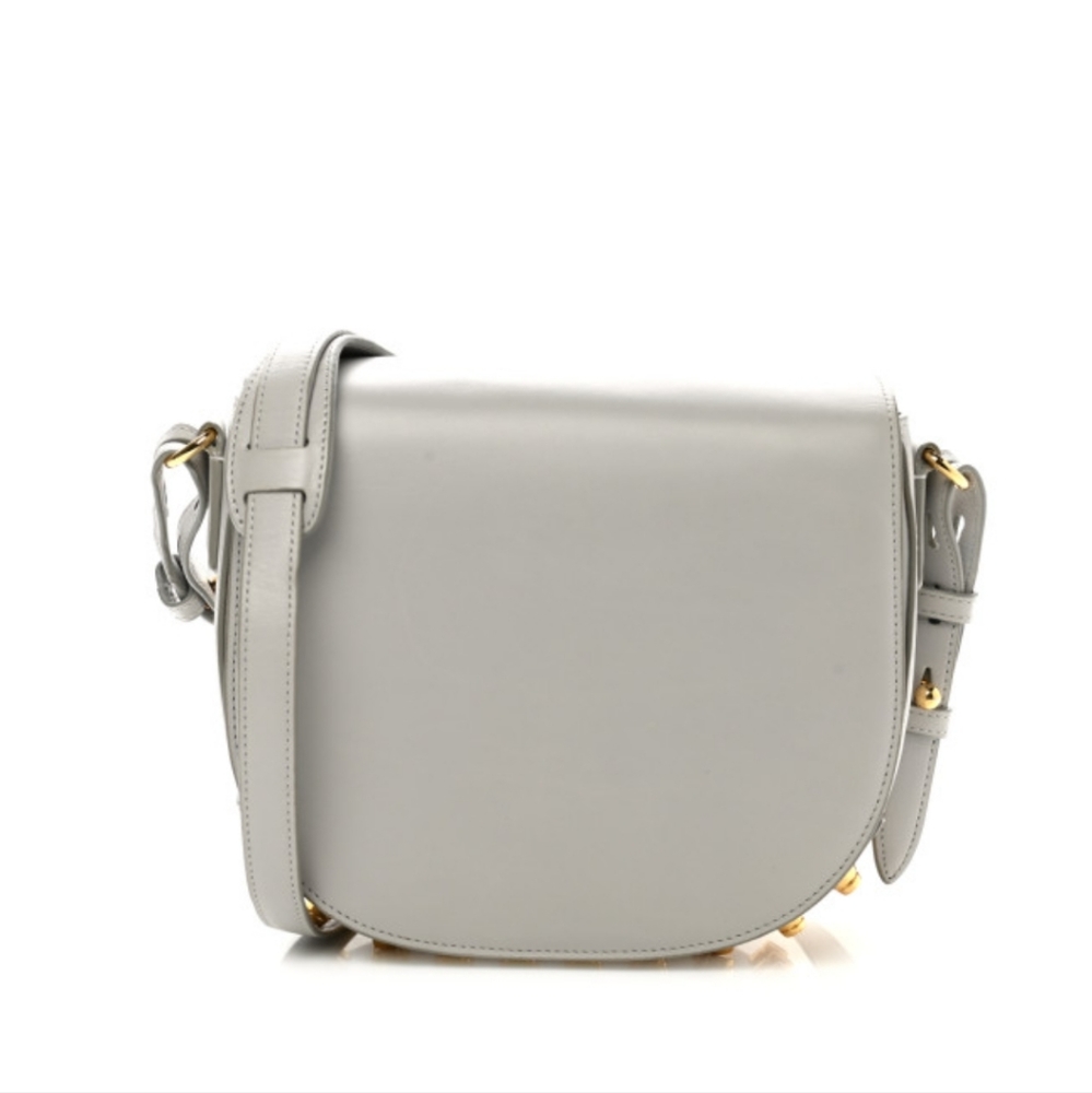 🌸ALEXANDER WANG Calfskin Small Lia Sling Crossbody Pale Gold Hardware